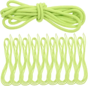 10pcs Boys and Girls Beading Shoelace Colorful Lacing Beads Strings Kindergarten Beading Game Accessory for Fine Motor Development