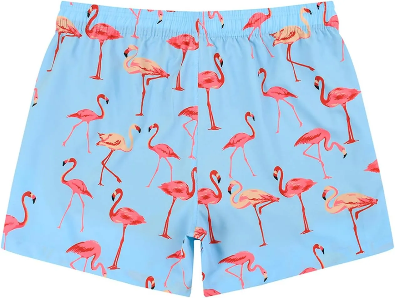 2 in 1 Men's Hawaii Print Swim Trunks with Compression Liner 5" Bathing Suits Quick Dry Shorts with Pockets