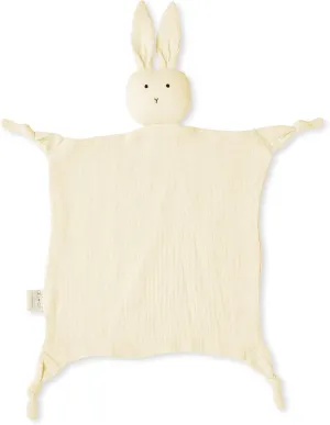 Ali Oli Cuddle Bunny Security Blanket (Beige) - Soft & Breathable Muslin Blanket, Plush Baby Blankets for Girls and Boys, Security Blankets for Babies, Pre-Washed Cotton Baby Blankets, Bunny Blanket