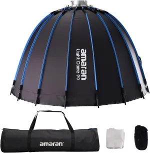 Amaran Light Dome 35.4"/90cm Parabolic Softbox,Quick Release with Diffusers/Grid/Bag for Bowens Mount Continuous Lighting Compatible with Aputure 600D/300X/Amaran 200/100/300c/150c,by Aputure
