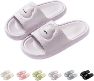 Bunny Slippers Bathroom Slippers Cartoon Ladies Summer Indoor Home Soft Sole Non-slip Thick Eva Slippers Can Be Worn Outside