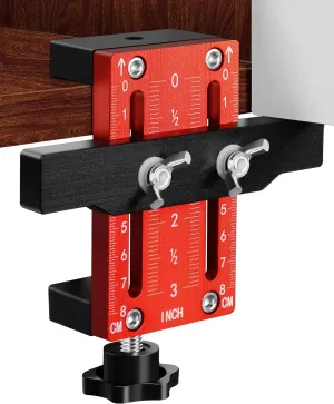 Cabinet Door Installation Positioner, Cabinet Door Mounting Jig for Easy Door Alignment, Cabinet Installation Tool for Hinge Mount, Cabinet Hardware Hinge Jig Clamps Up to 2 3/8"