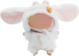 Clothes for Labubu, Accessories for Labubus, Clothes Set for Labubu Dolls, Stylish Adorable Rabbit Shape 2 PCS Set Hat Clothes for LABUBU Doll Accessories (No Doll) (Rabbit-White)