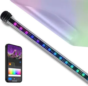 ColorCast Aquarium Background LED Light Kit with Frosted Background Film | Smartphone and Voice Control | 24/7 Timers | Alexa and Google Home | for Aquariums, Terrariums and Vivariums | 32"-48"