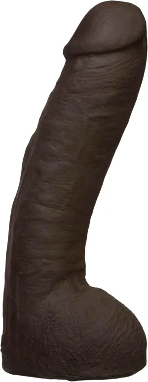 Doc Johnson Vac-U-Lock - Realistic Hung - 12 Inch ULTRASKYN Dildo with Massive 8.5 Inches of Girth - F-Machine and Harness Compatible - for Adults Only, Chocolate