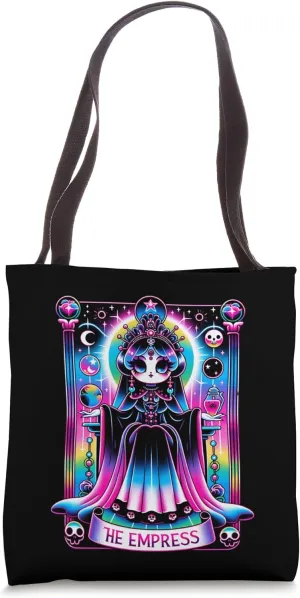 Empress Tarot Card Kawaii Cute Pastel Goth Graphic Tote Bag