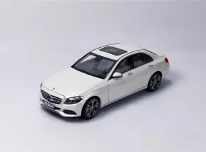 for Norev for Mercedes for Benz for C-Class for W205 White 1:18 Car Pre-Built Model
