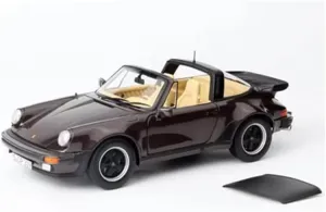 for NOREV for Porsche for 911 for Targa Convertible Brown 1:18 Truck Pre-Built Model