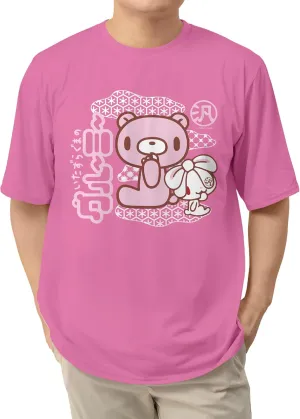 Isaac Morris Limited Gloomy Bear and Bunny Kanji Men’s and Women’s Short Sleeve T-Shirt
