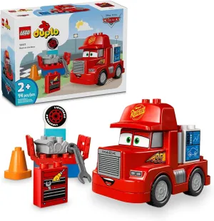 LEGO Disney Pixar Mack at The Race Cars Toys - Pixar Cars Birthday Gift for Toddlers, Preschool, Boys & Girls, Ages 2  - Educational Building Toys Set - 10417