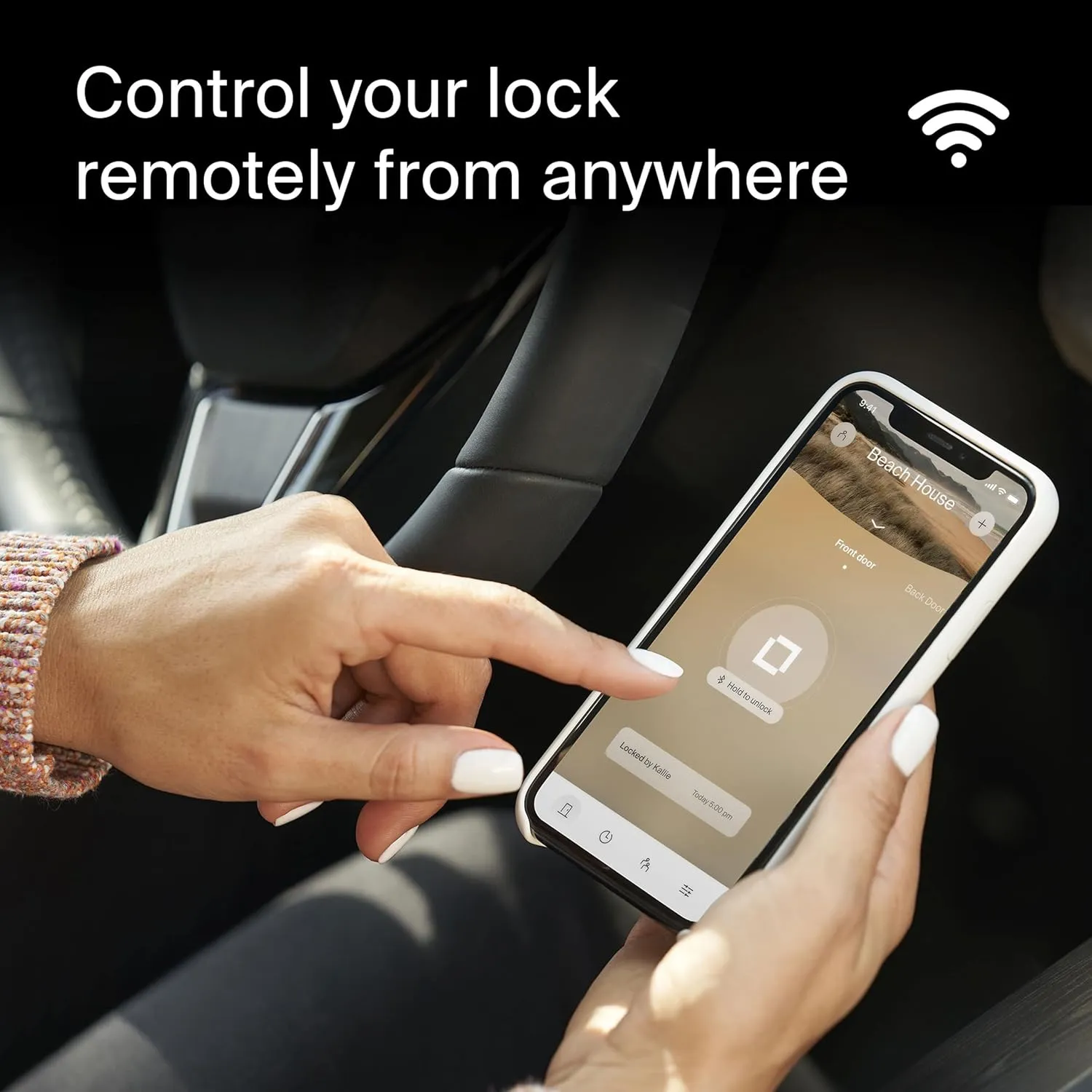 Level Lock  WiFi Deadbolt Smart Lock - World's Smallest Smart Lock Plus Apple Home Key - Lock/Unlock Anywhere - Level App for iOS & Android - Works with Apple Home, Alexa, GoogleHome (Satin Nickel)