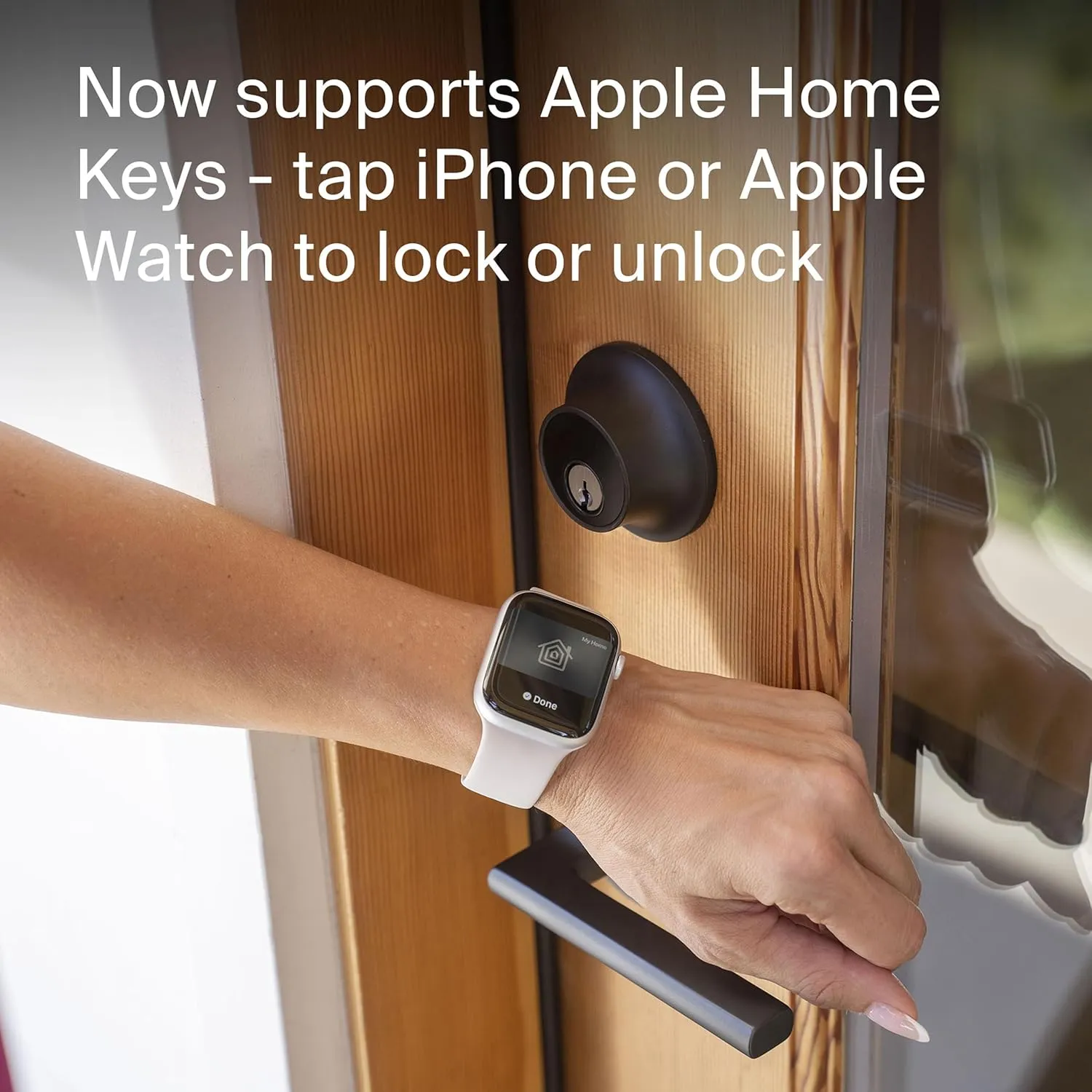Level Lock  WiFi Deadbolt Smart Lock - World's Smallest Smart Lock Plus Apple Home Key - Lock/Unlock Anywhere - Level App for iOS & Android - Works with Apple Home, Alexa, GoogleHome (Satin Nickel)