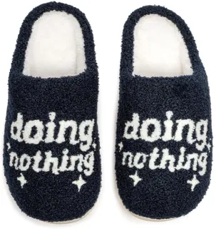 Living Royal Plush Slippers, Cozy Non-Slip Rubber Sole, Soft 100% Polyester, Silly Funny Comfortable Fuzzy Design
