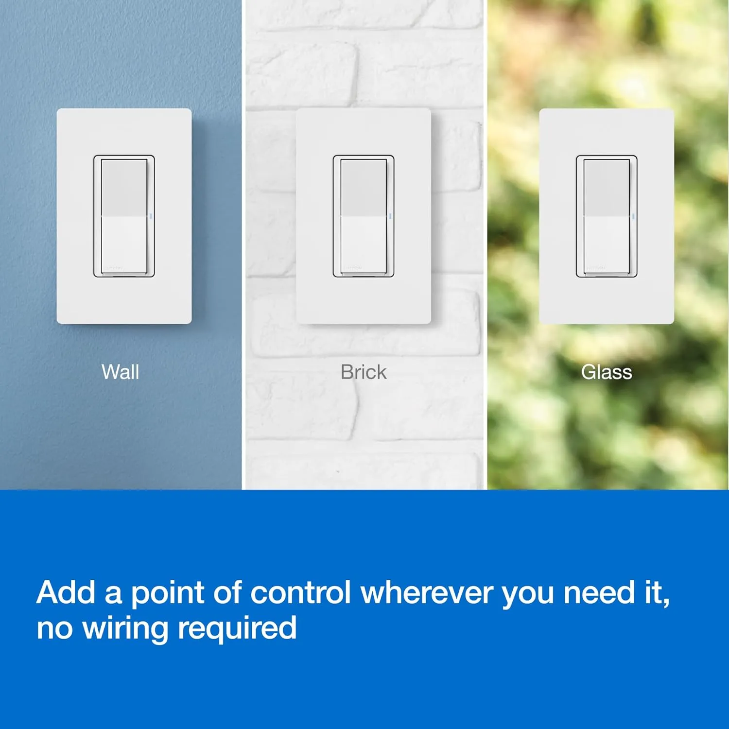 Lutron Pico Paddle Remote for On/Off Control of Caseta Smart Switches/Dimmers, PJ2-P2B-GGR, Gray