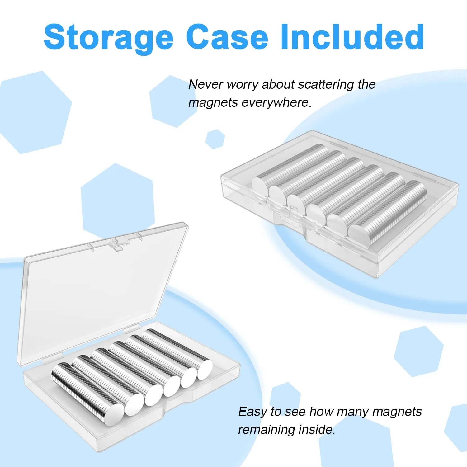 Magnets, Caturledas 600 Pack 8 Different Sizes Small Round Magnetic Rare Earth Neodymium Fridge Magnet for Home Kitchen Office School Hobby Handcraft Woodworking Miniature Model Base, Silver
