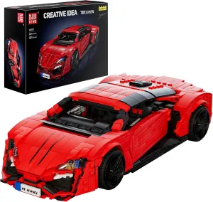 Mould King MOC Super Sports Car Models Building Sets 1311 Pieces, Speed Champion Car Toy Collectible for Adults Kids, Creative Vehicle Gift for Race Track Drift Enthusiasts, 10117