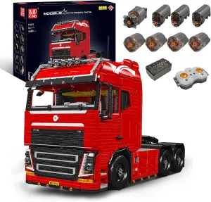 Mould King Tractor Truck Block Kits Model, MOC 19015 Building Blocks Set to Build, Gift for Kids Age 14 /Adult Collections Enthusiasts(4,608 Pieces with Motor/APP Remote Control)