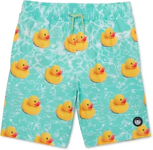 NEFF Swimsuit Men's Rubber Ducky Water Ripple 19" Adult Hot Tub Board Shorts