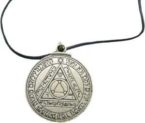 New 2025 Unisex Key Of 7 Archangel Saint Michael Seal Pendant Necklace Men Geometric The Secrets Kabbalists Decoration Jewelry Luxury With For You Accessories Trendy Creative For Women And Men