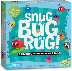 Peaceable Kingdom Snug as a Bug in a Rug Award Winning Cooperative Preschool Skills Builder Game for 2 to 4 Kids ages 3 