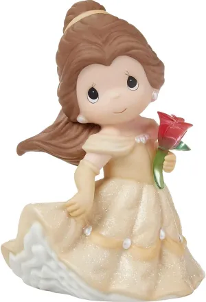 Precious Moments 222028 an Enchanting Moment Awaits Disney Belle Bisque Porcelain/Resin Figurine