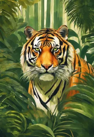 Puzzle for Adults Tigers in The Jungle Challenging Puzzle Perfect for Game Nights Jigsaw Puzzles 500 Pieces and Up Puzzle Game for Family Parent-Child Holiday Puzzles for Educational Gift
