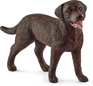 Schleich Farm World - 3" Small Dog Figure - Realistic Animal Toys for Kids and Toddlers, Labrador Retriever Dog Toy Figurine, Ages 3 