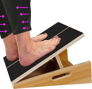 Slant Board Calf Stretcher for Squat Incline Stretch Board for Calf Stretching Wood Wedge for Physical Therapy Exercise