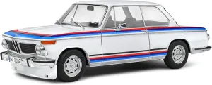 Solido BMW 2002 Tii Turbo Evocation White – 1:18 Diecast Model Classic Motorsport-Inspired Collectible