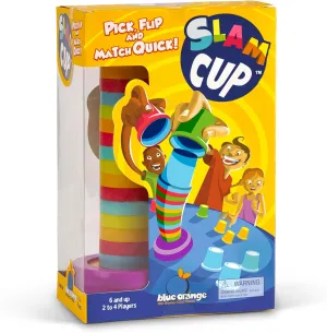Tabletop Game, Stacking Color Matching Party Game, Kids, Teens, Adults, Family Board Game Nights Parties Gifts, Ages 6 , 2 Players, Slam Cup by Blue Orange Games