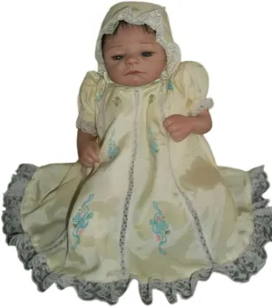 The Ashton-Drake Galleries Precious Petites Cherished Caroline Baby Collectible Doll Issue #1 So Truly Real Hand-Applied Hair RealTouchTM Vinyl Skin by Collectible Doll Artist Sheila Michael 14-Inches