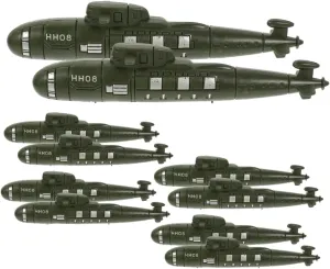 TOYANDONA 12pcs Simulated Submarine Ornament Toys Decor Models Submarines Statue Adornment Kids Playthings Toy Ships Sand Table Submarines Desktop Submarines Model Pp Child Crafts