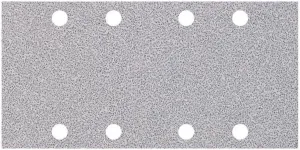 Wolfcraft 1122000 (L) hojas de lijar adhesivas, para pintura y laca/barniz, grano 80, perforadas PACK 10, silver, Grain 80 x 185 mm