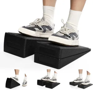Yesland 3 Pcs Slant Board for Calf Stretching, 5 Adjustable Angles Foot Stretcher Incline Board, Non-Slip Foam Squat Wedge for Physical Therapy, Home Exercise